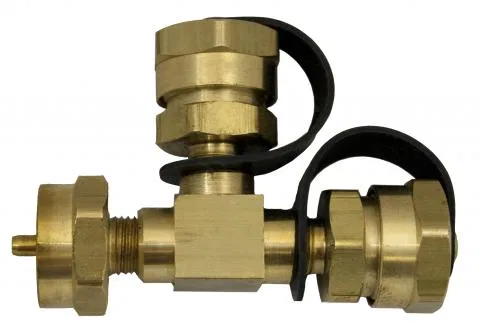 ME414P – AP PRODUCTS Propane Adapter Fitting, Tee Style 1 Inch-20 FNPT Inlet x 1 Inch-20 MNPT Outlet Brass Single Wit...